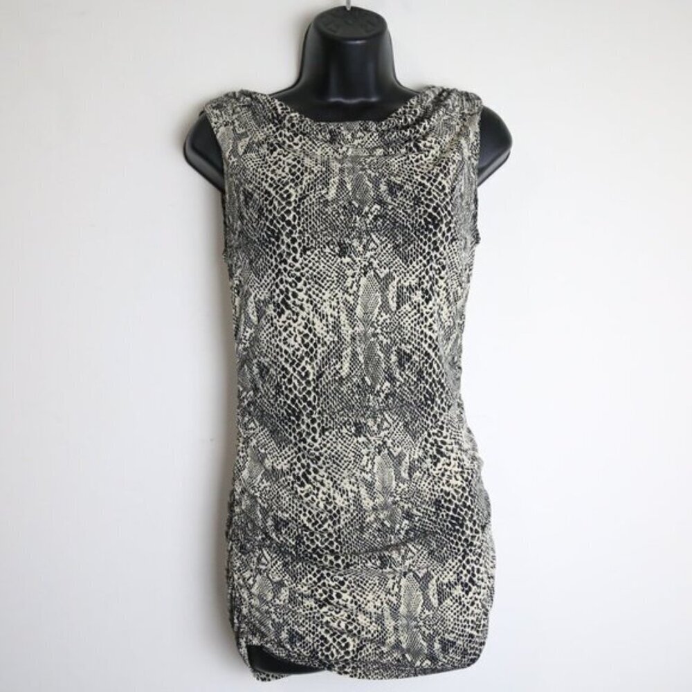 Michael Kors Crocodile Print Sleeveless Low Back Blouse Size XS
